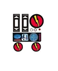 Vintage/Classic Style (Gi Joe) Super Joe ATV Vehicle Sticker Custom Set