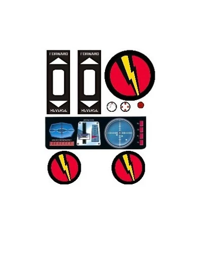 Vintage/Classic Style (Gi Joe) Super Joe ATV Vehicle Sticker Custom Set