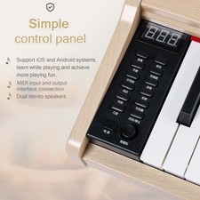 Ktaxon 88 Key Digital Piano Full Size Semi-Weighted Standard Keyboards, Light
