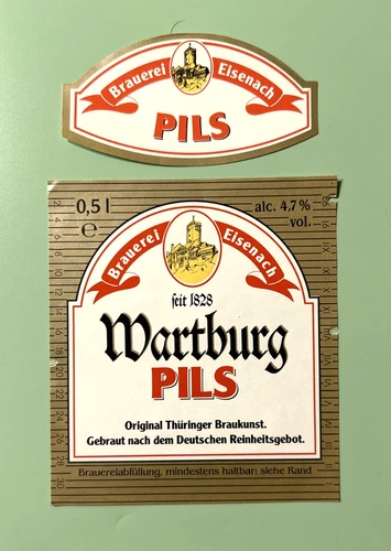 Old beer label, Eisenacher brewery + 2010, Eisenach/Thuringia #1068#