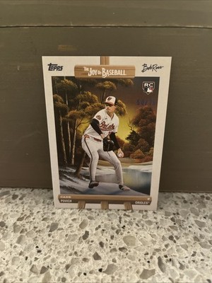 2025 Topps Bob Ross: The Joy of Baseball Cade Povich RC Easel #/75 Orioles SP 