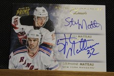 Stefan Matteau,  Stephane Matteau -  2013/14 Panini Prime Signatures Duals 22/25