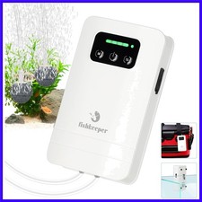 Battery Powered Aquarium Air Pump, USB Rechargeable Aerator Fish Tank Air Pum...