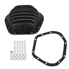 Rear Black Aluminum Differential Cover With Gasket For 60 10-bolt Rear Black Aluminum Differential Cover With Gasket For 60 10-bolt