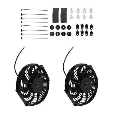 12 inch High Performance System for Universal Engine Cooling Black 1730CFM