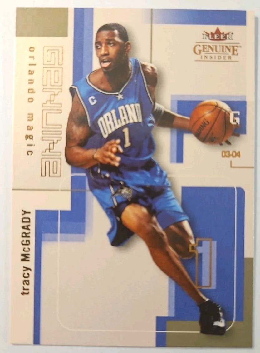 2004 Fleer Tracy Mcgrady Genuine Insider #80