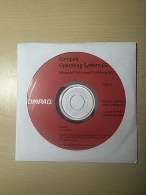 Operating System CD Microsoft Windows XP Home SP1 316758-001