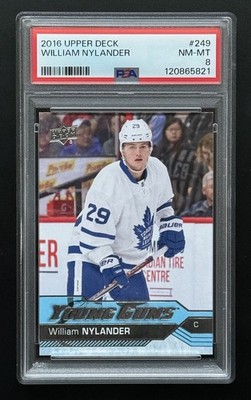 2016-17 Upper Deck Young Guns William Nylander #249 PSA 8 Rookie RC