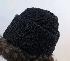 Vintage Champ Fine Mens Hats Men's Wool Blend Curly Faux Lamb Size Medium 