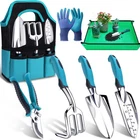 7-Piece Gardening Tools Set, Heavy Duty Garden Tools Kit with Garden Trowel, ...