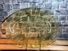 Vintage Large Platter  Federal Amber Depression Glass Sharon Rose/Cabbage Rose