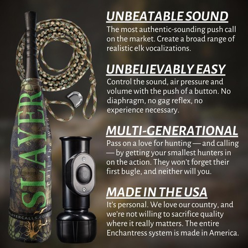 The Enchantress Elk Call Collection – Push Button Cow Call with Bugle Tube, S... - Picture 3 of 5