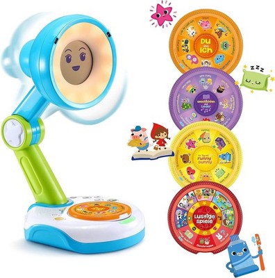 VTech Kinder Nachtlicht Projektor Schlummerlicht Lampe Geschichten mit 4 Scheibe