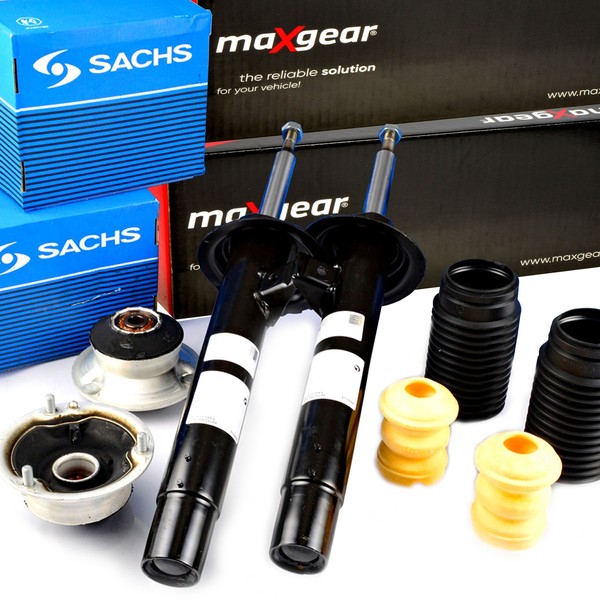 2X Maxgear StoßDäMpfer + Service-Kit + Domlager Vorne FüR BMW E81 E82 E87 E88-image