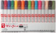 Japan Magic Ink Majestar Oil-based Pen No. 500 Fine Point 16 Colors M500C-16