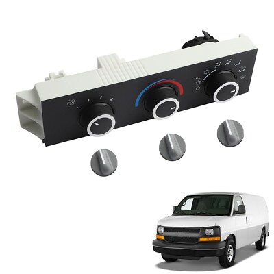 599-217 Front A/C Heater Control Switch Compatible with 1996-2014 Chevy Expre...