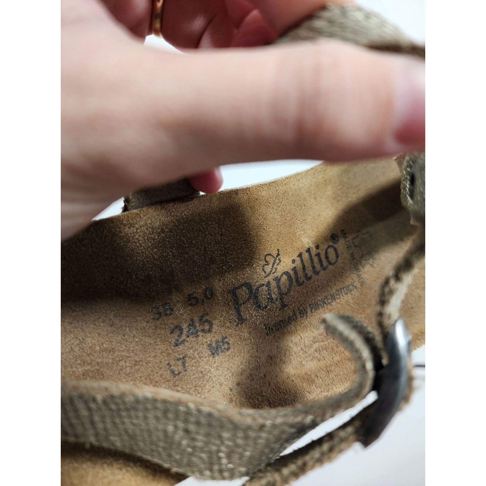 Birkenstock Papillio Ashley python gold nubuck le… - image 4