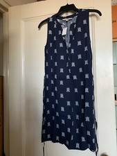 LOFT NWT $79.50 navy white dress XS