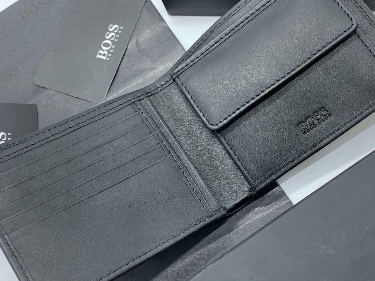 HUGO BOSS Bi-fold for Men - Black Compra online en eBay