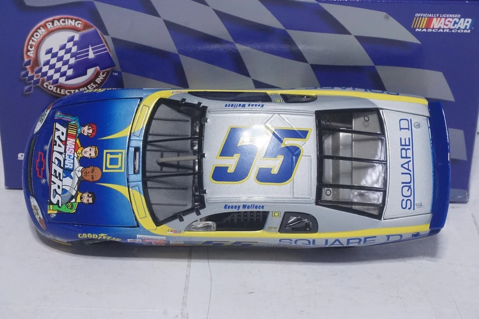Kenny Wallace #55 Flyer Square D NASCAR RACERS Diecast Action 1999 de colección 1:24 Foto 2 de 4