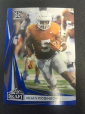 2023 Leaf Draft Bijan Robinson Rookie RC #B2-6 Blue Parallel - ATL Falcons