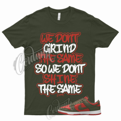 GRIND Shirt to Match Dunk Low Mystic Red Olive Cargo Khaki Rough Green Mid High