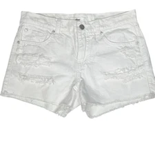 Else distressed white denim shirts 25