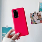 For Samsung Galaxy S23 Ultra S22 S21 Liquid Silicone TPU Rubber Slim Case Cover