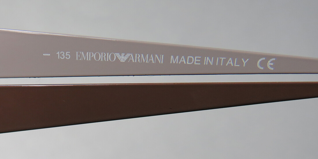 EMPORIO ARMANI 9511 EH8 HALF RIMLESS LOGO DESIGNER MADE IN ITALY HIP EYEGLASSES