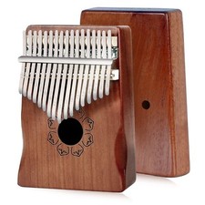 Kalimba 17 Key Thumb Piano with Mahogany Wood Portable Mbira Finger Piano Gifts