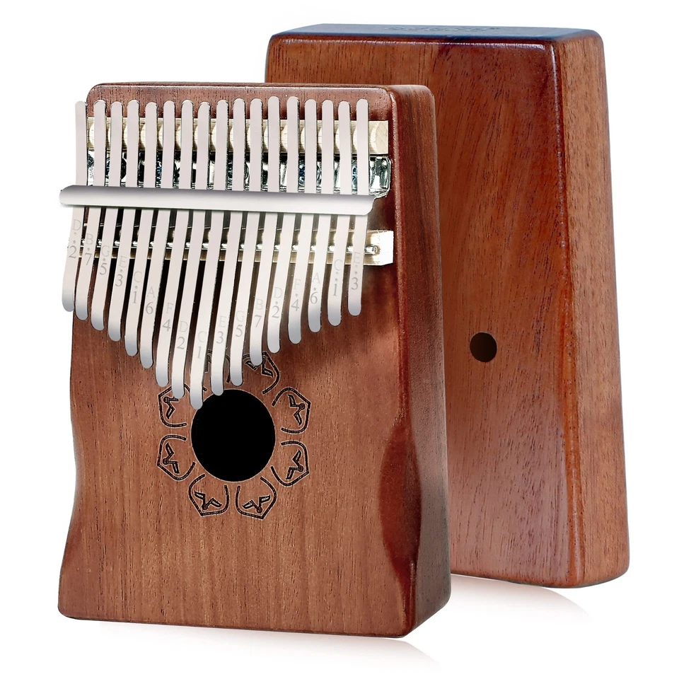 Kalimba Thumb Piano Portable 17 Keys Mbira Finger Piano for Kid Adult Beginner - Photo 2/4