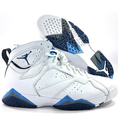 blue and white jordan 7