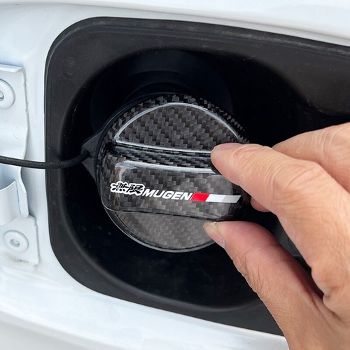 JDM Mugen Carbon Fiber Gas Fuel Cap Cover For Honda Fit GD1 GE6 GE8 FIT GK5 Jazz - Picture 6 of 6