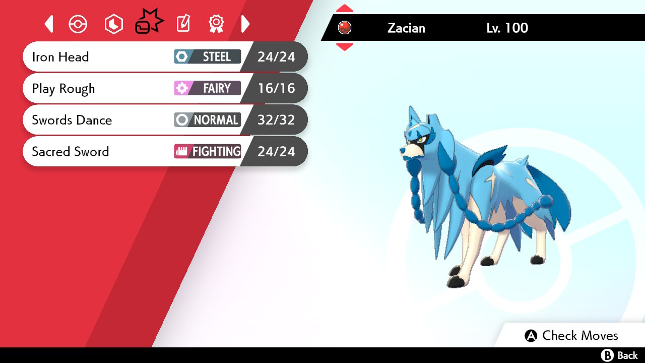 Pokemon 2888 Shiny Zacian Pokedex: Evolution, Moves, Location, Stats