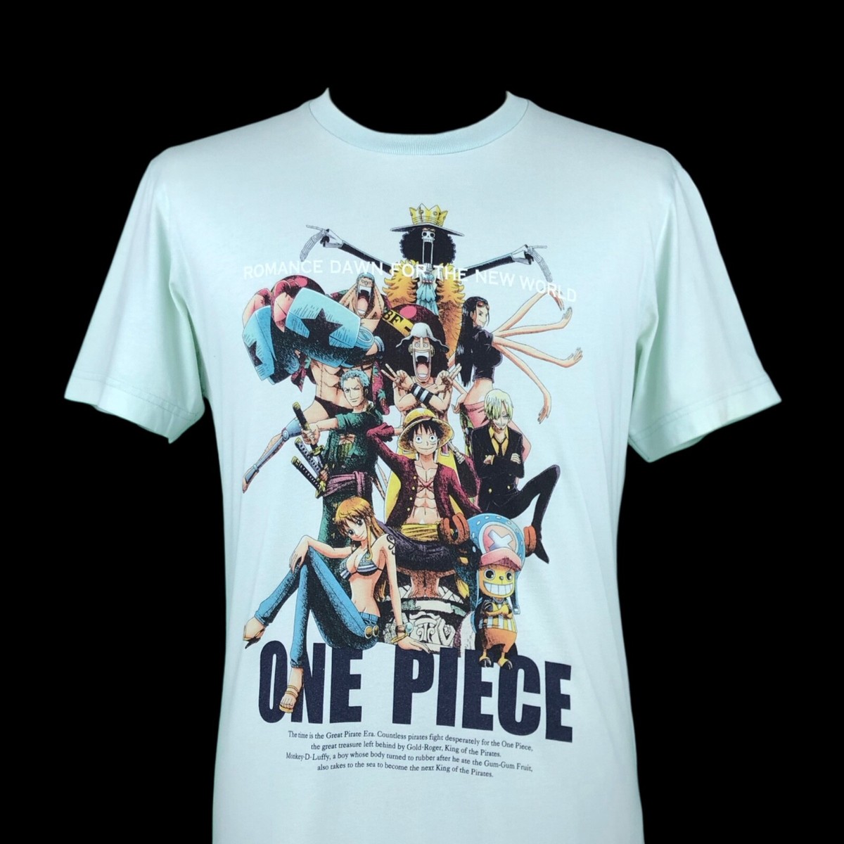 One Piece Uniqlo Romance Dawn New World Characters Overprint Green
