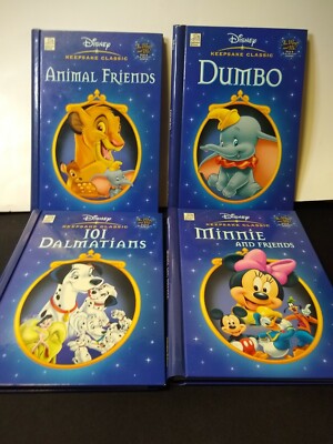 2005 Dalmation Press Disney Keepsake Spiral Book Lot of 4 Dumbo,101 Dalmations