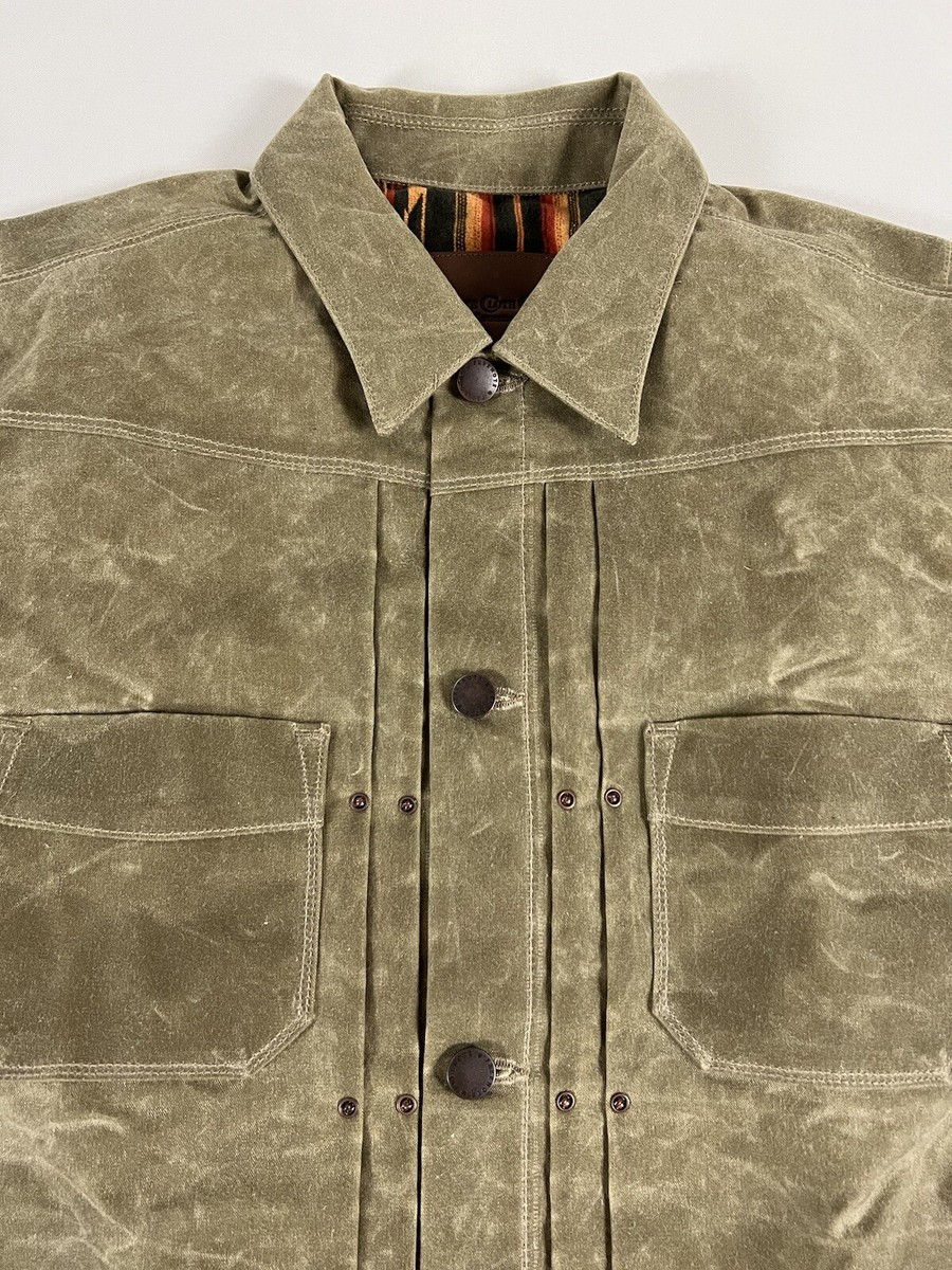 FREENOTE CLOTH RIDERS JACKET WAXED CANVAS TOBACCO XL NWOT FREENOTE CLOTH RIDERS JACKET WAXED CANVAS TOBACCO XL NWOT