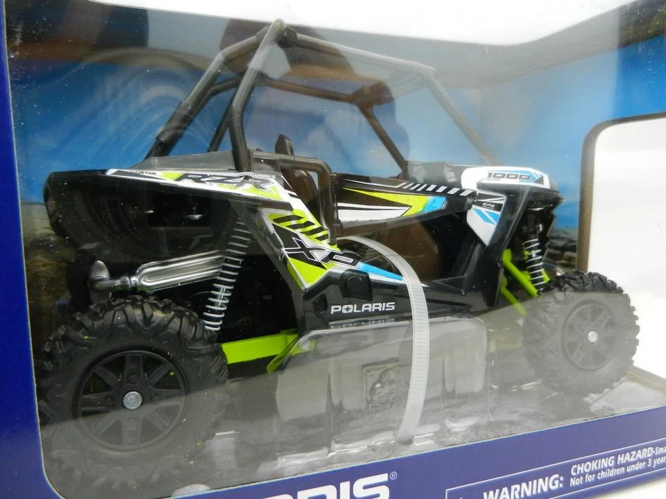 NEWRAY 1:18 *YAMAHA RZR XP1000* BLACK & WHITE w/Green & Blue Graphic *NIB* - Image 2 of 2