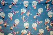 BABY BOOMERS IN BLUE GRAY FROM MICHAEL MILLER - 100% COTTON FABRIC