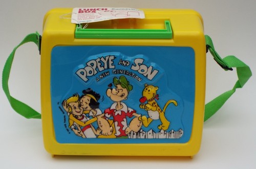 Popeye and Son A New Generation Plastic Lunch Box Kit w/Thermos Vintage 1987 - Picture 4 of 12