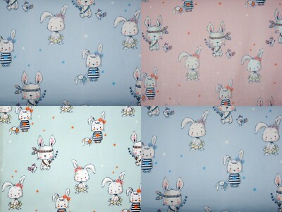 Hase allerliebstes Häschen boho Cute Baumwolle Meterware Webware Zanders