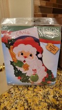 DESIGN WORKS HOLLY SANTA FELT STOCKING KIT 5004 NEW