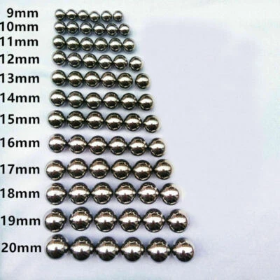 2mm 3mm 4mm 5mm 6mm 7mm 8mm 9mm 10mm 11mm to 20mm Stainless Steel Ball Bearings - Image 1 of 4