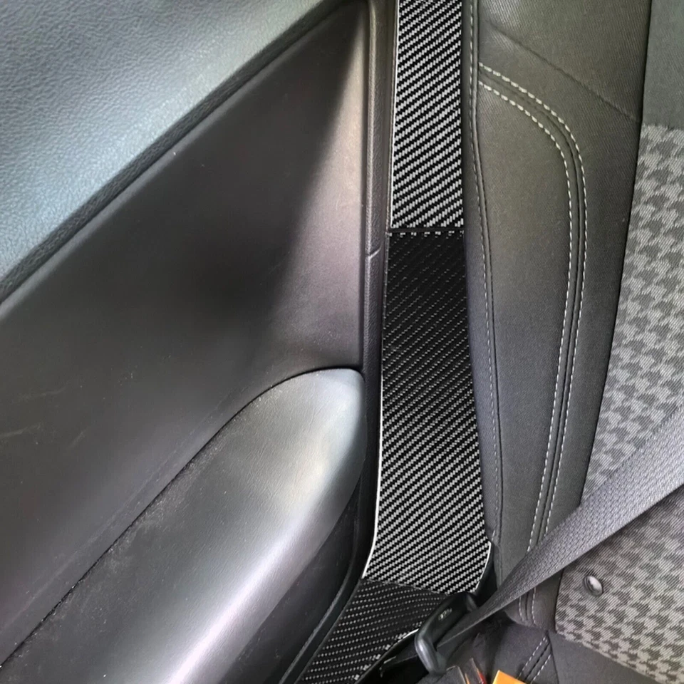 For Dodge Challenger 15-23 Vinyl Carbon Fiber Car Interior Rear Seat Cover Trim — 第 4/4 张图片