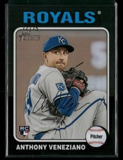 2024 Topps Heritage High Number Black Chrome Refractor /75 Anthony Veneziano RC