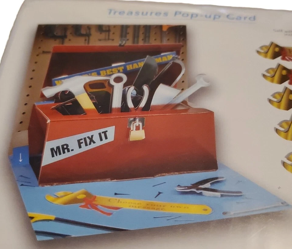 Father's Day / Birthday /TOOLBOX /3D Pop-Up Greeting Card 843 - Image 3 of 3
