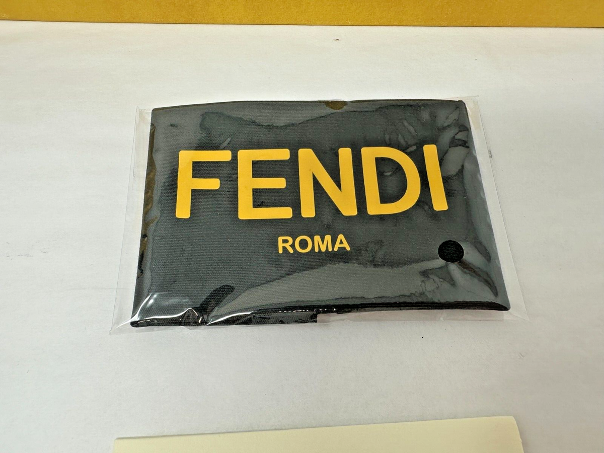 Brand New Plastic still attached Authentic Fendi Puffer Black Glasses Case! NEW Fendi Roma Sunglasses Eyeglasses Box Black Soft Case  main image 3