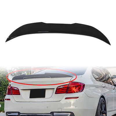 Rear Trunk Spoiler Wing Carbon Fiber Style For BMW F10 M5 Sedan 5 Series 2011-17