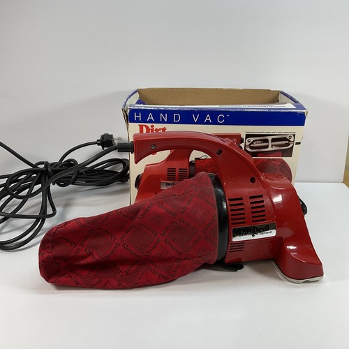 Vintage Royal Dirt Devil Hand Vacuum Model 103 Red Vac Corded Tested