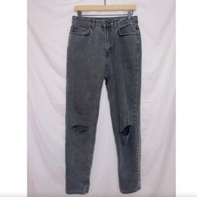 BDG Urban Outfitters black gray wash denim high waisted straight